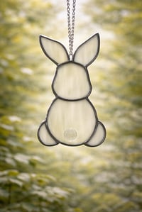 Image 1 of Bunny Stained Glass Suncatcher