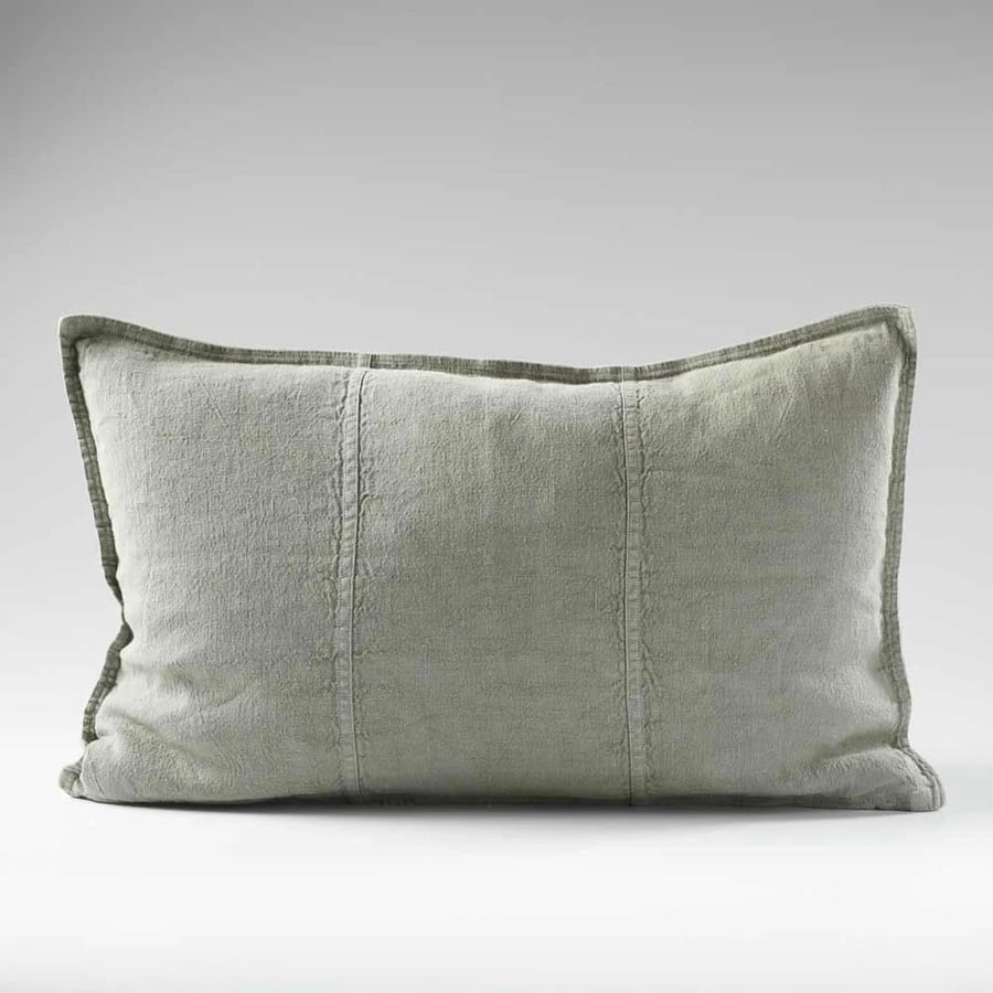 Image of Pistachio Linen OUTDOOR cushion 