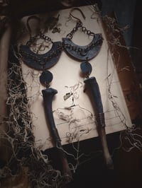 Image 3 of Long bone & copper hangers 