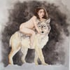 From Woman to Wolf #1 // 8”x 8” Giclee Print 