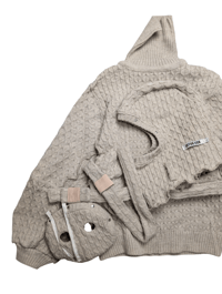 Image 4 of OBI BEIGE KNIT HOOD MASK 