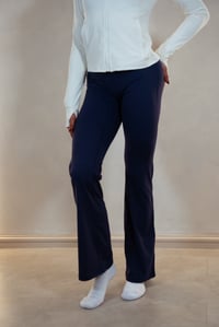 Image 4 of UPerform Legacy Flare Leggings- True Navy 