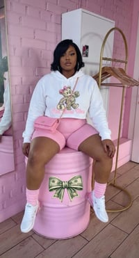 Image 3 of Rich Mama Vibes Cropped Hoodie 