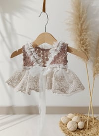 Image 5 of Photo prop - Newborn girls photography set Anabelle - off white - latte