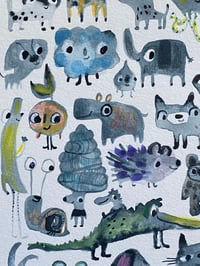 Image 1 of Friends   Original Artwork 9”X12” 