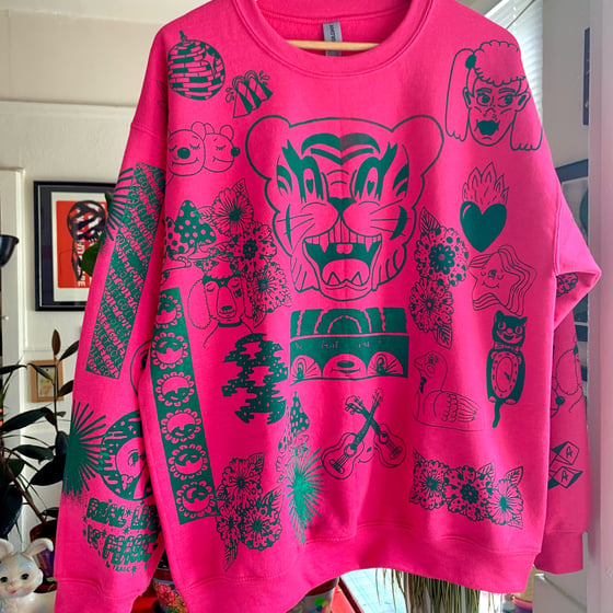 Image of "#1" (Large crewneck sweatshirt)