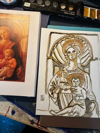 Image 1 of Original Illustration | Madonna and Child No. 7