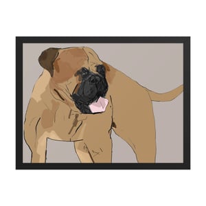 Image of BULL MASTIFF FRAMED ART