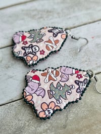 Image 3 of Quill Christmas Tree earrings 