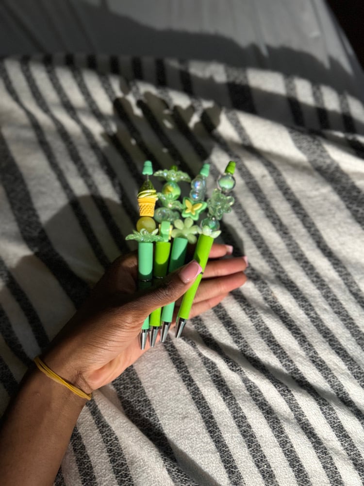 Image of Beaded Pens w Charms (spring/summer)