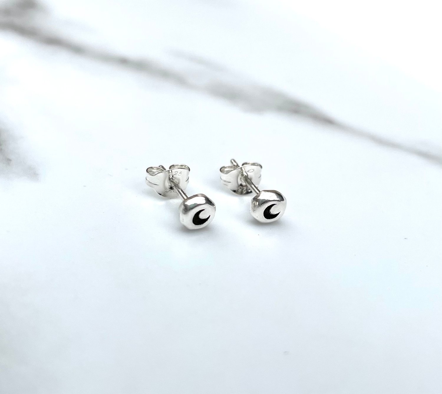 Image of Three Pairs Of Silver Studs - Star, Moon & Sun Bundle