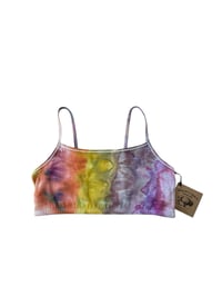 Image 5 of L (38) Cotton-Blend Strappy Bralette in Sno-Cone Ice Dye