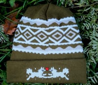 Image 1 of Winter Wolves Beanie | Front & Back Print!