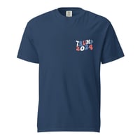 Image 4 of True 2024 Retro In My Trump Era - Unisex Garment-Dyed Heavyweight T-shirt from PatriotsCo
