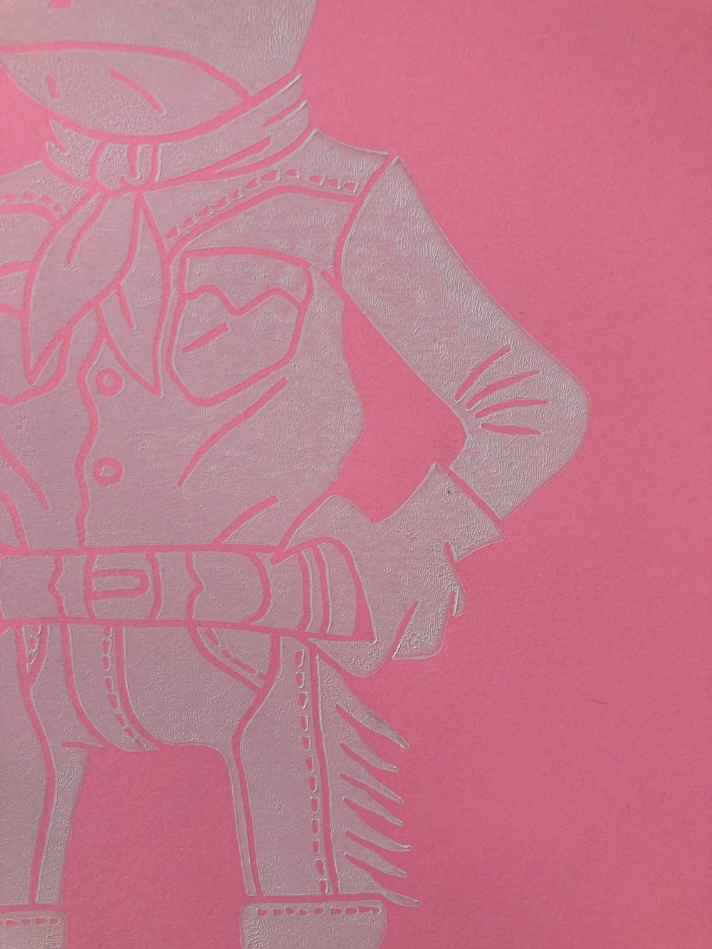 'Larry Tadpole' Blockprint (Pink Pony Club - Limited)
