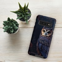 Image 3 of Baroque Style Gothic Inspired Owl Oil Painting Tough case for Samsung®