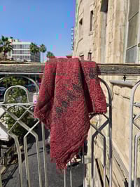 Image 4 of Tatreeze scarf Cyprus tree - Made in Palestine 