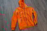 Image 1 of Orange "11:11" Zip-Up Jacket