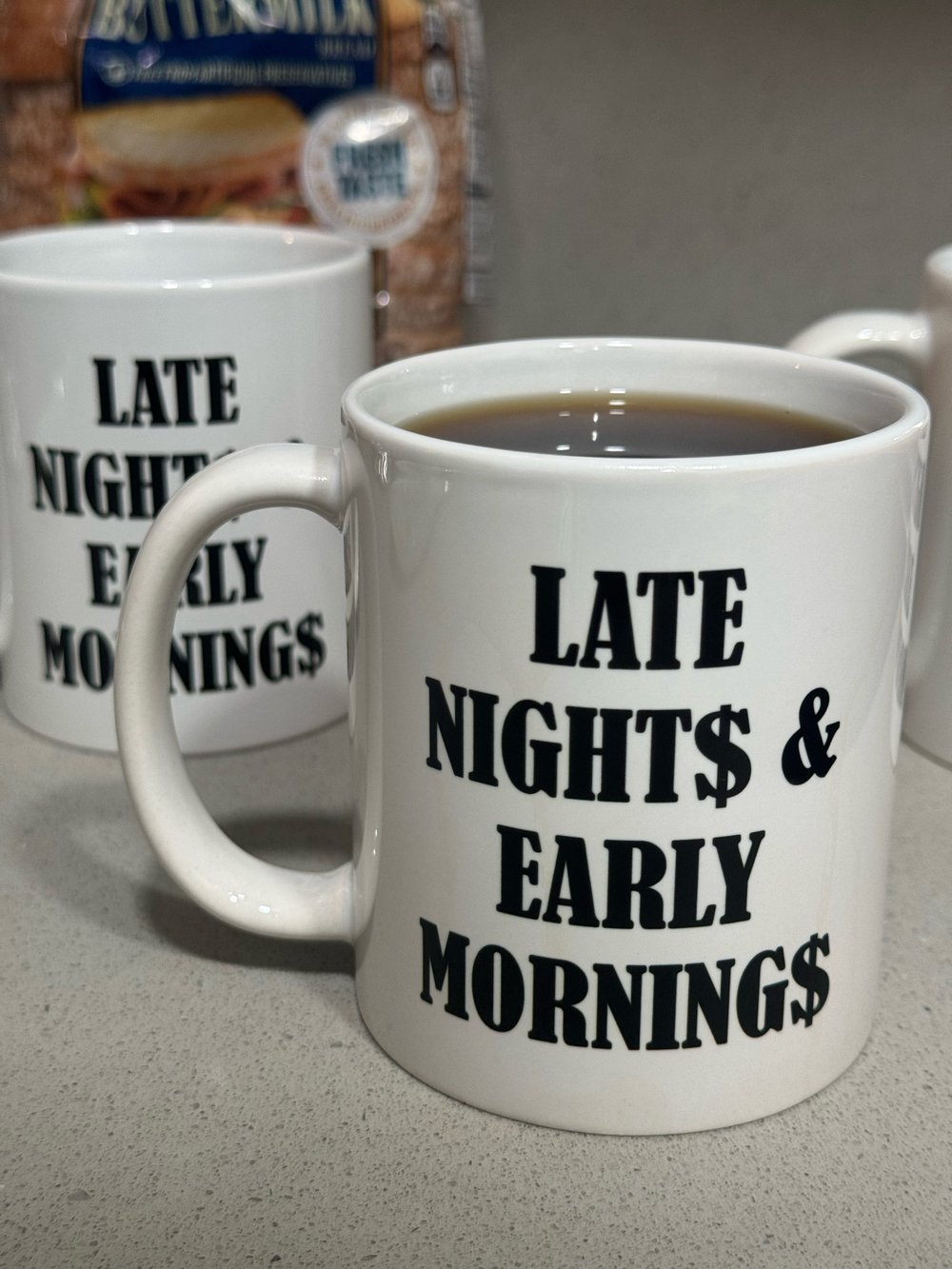 Image of LATE NIGHT$ & EARLY MORNING$ , COFFEE MUG 
