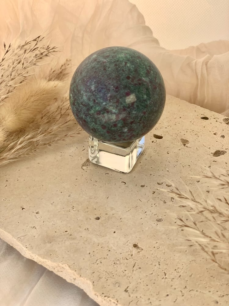 Image of Ruby in Kyanite Sphere 