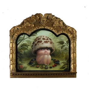 Image of The Mushroom Sprite - original oil painting by Mab Graves