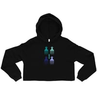 Image 2 of Afro Picks Formation Women's Cropped Hoodie - Blues & Greens