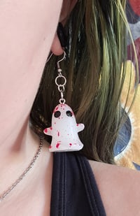 Image of Murder Ghostie Earrings (Glow in the dark)