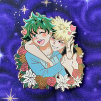 Image 2 of Spring BakuDeku Enamel Pin