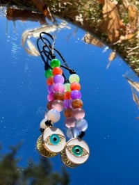 Image 2 of Round Evil Eye keychains 