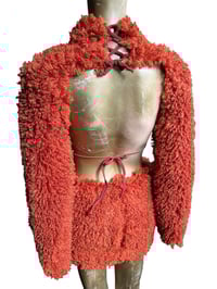 Image 4 of “Zina” 3 pc Burnt Orange Furry Set 