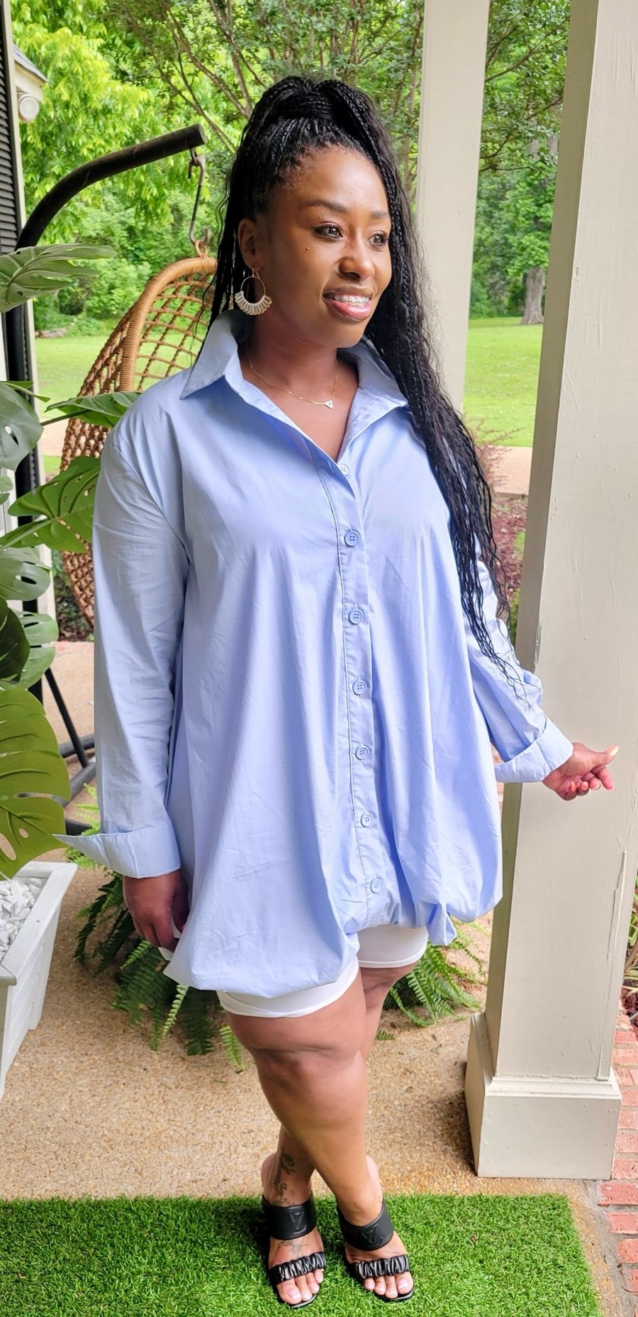 Image of Collard Bubble Dress