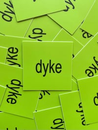 Image 2 of dyke/brat Sticker