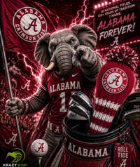 Image 1 of Alabama Crimson Tide custom Golf Club Cover hand knit logo College football fan  gift-2538d4a1