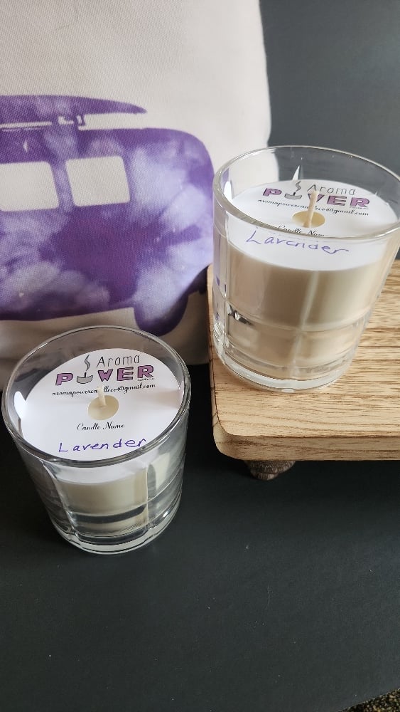 Image of Lavender in Reusable Whiskey Rocks Glass