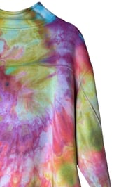 Image 7 of 2XL Ladies Quarter-Zip Pullover in Bright Spiral Ice Dye