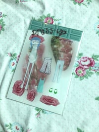 Image 4 of Dress Up Sticker (Mint Rose Choco)