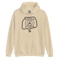 Image 3 of LOVEDCGOGO "CAPITAL BELTWAY" Light Unisex Hoodie Black Text (see color options)