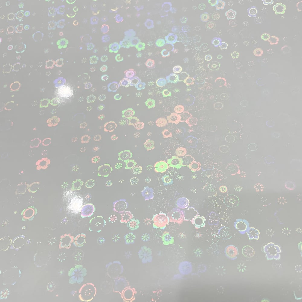 Image of Plum Blossom Holographic Lamination Sheets