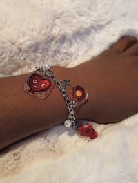 Image 1 of JM acrylic charm (pins/gold bracelet)