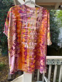 Image 1 of 3XL MILF Man I Love Frogs Tie Dye Shirt M9