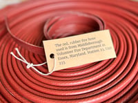 Image 4 of Red Rubber Fire Hose Belt