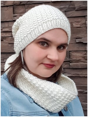 Image of Snowprints Winter Accessory Set Knitting Pattern 