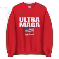 Image 2 of Ultra MAGA Unisex Sweatshirt, Trump Signature Sweatshirt, Conservative Shirt, Patriot Shirt