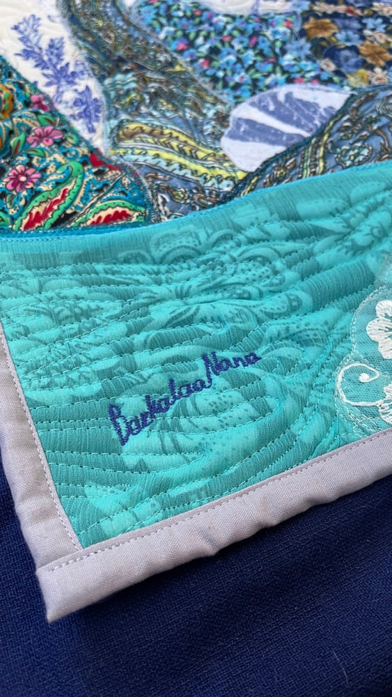 Elsa's Castle - art quilt painting, 77х45 cm Image 17