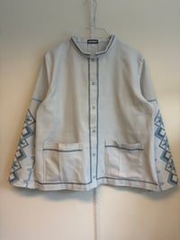 Image 7 of Simple shirt, blue (s/m)