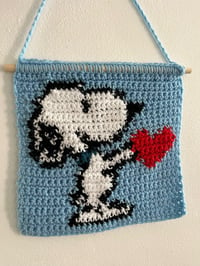 Image 1 of snoopy tapestry