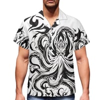 Image 2 of Men's Pique He'e Print Collard Shirt
