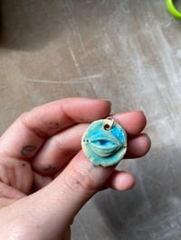 Image 1 of Blue Love Earth Pendant