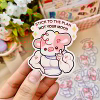 Stick To The Plan | Funny sticker 