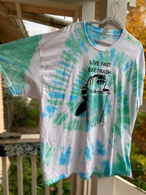 Image of 3XL Live Fast Eat Trash Tie Dye Shirt 2